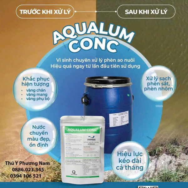 AQUALUM CONC – Chế phẩm vi sinh xử lý phèn ao nuôi
