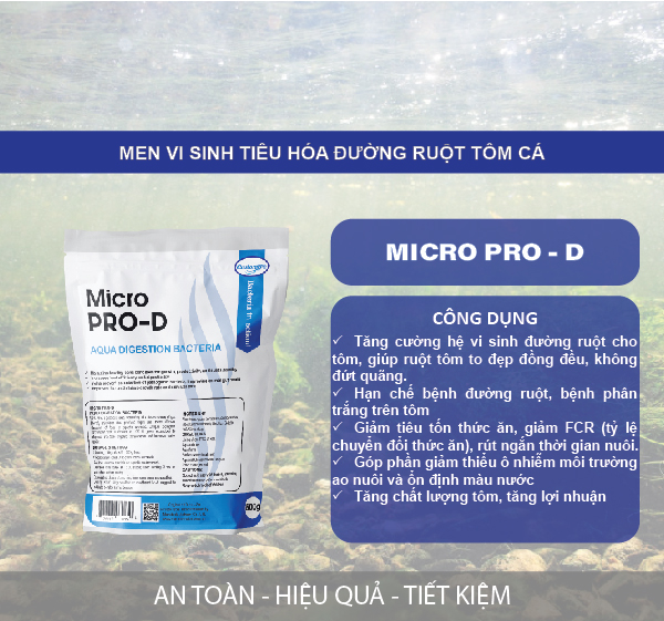 men tiêu hóa cho tôm cá