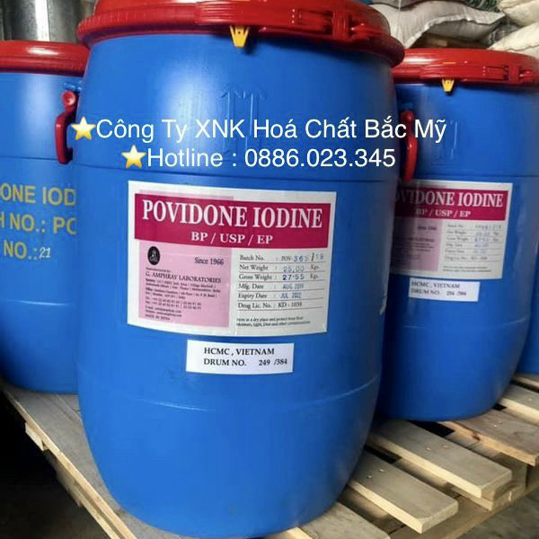 POVIDONE IODINE 12% NGUYÊN LIỆU ẤN ĐỘ